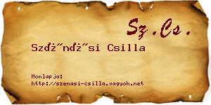 Szénási Csilla névjegykártya